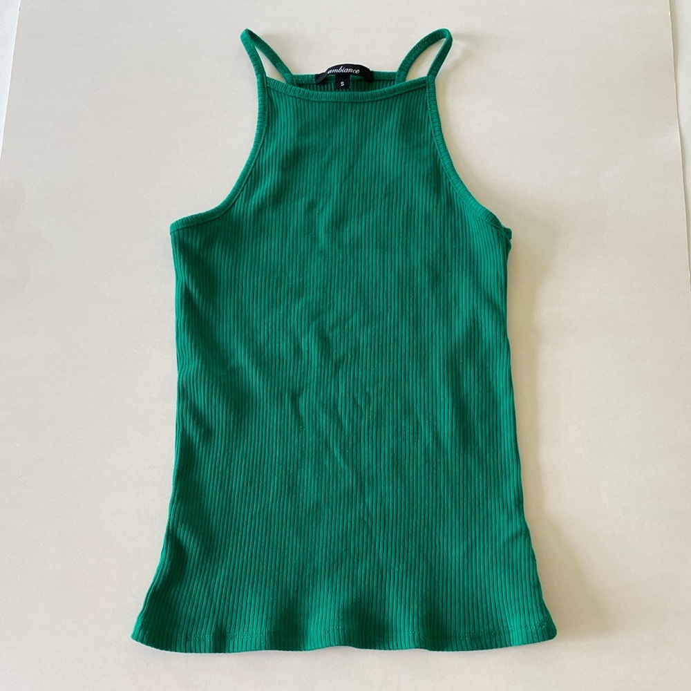 Ambience Ribbed Tank Top Green - Picture 12 of 12